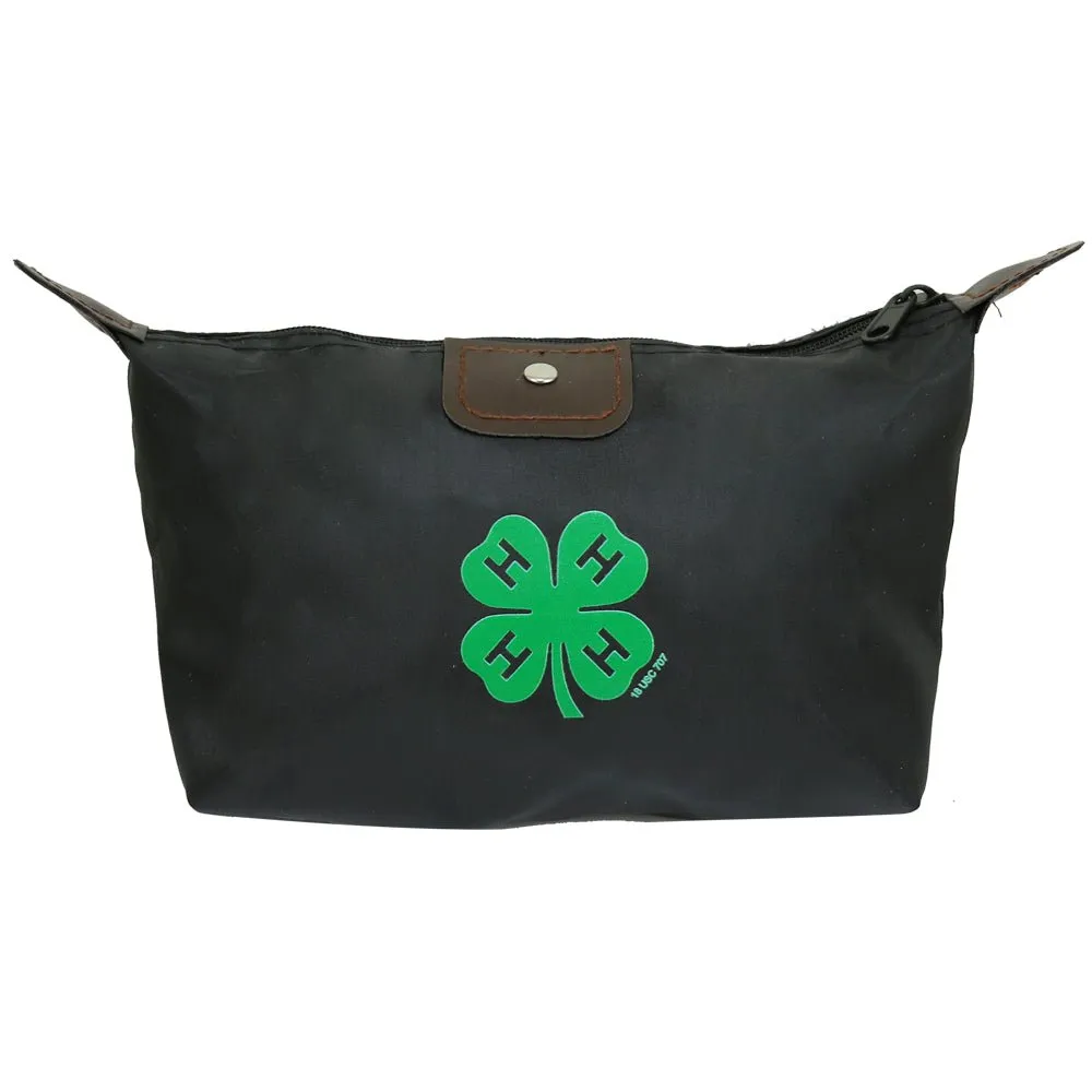 4-H Zippered Black Accessory Bag