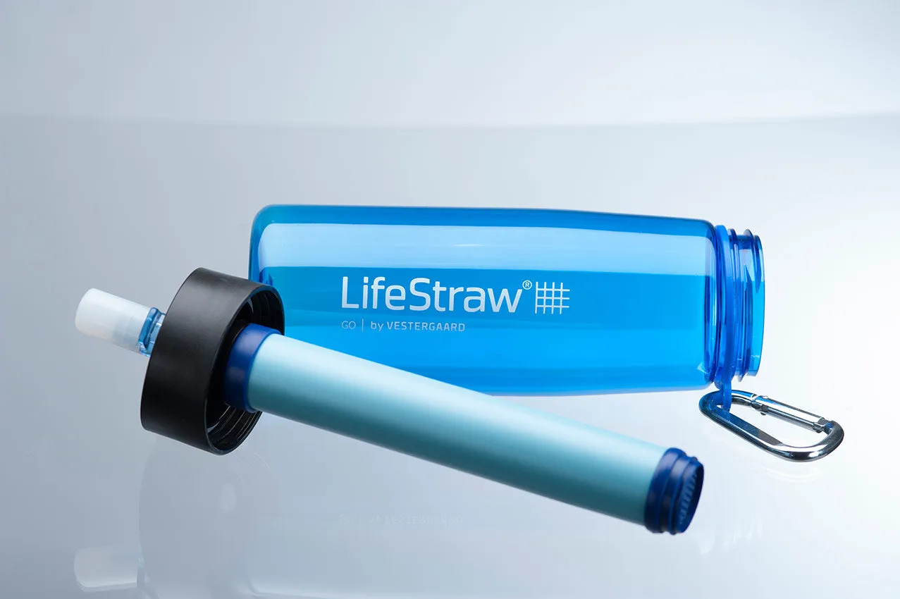 4 Person Earthquake/Disaster Survival Kit with Lifestraw Go Advanced Water Filter