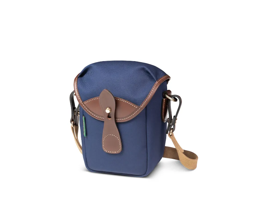 72 Camera Bag - Navy Canvas / Chocolate Leather