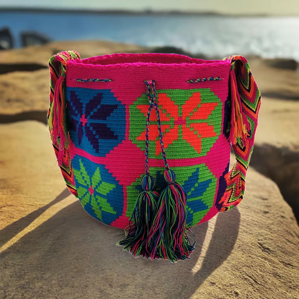 Aaliyah Large Handmade Crochet Wayuu Mochila Bag