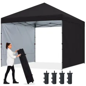 ABCCANOPY Outdoor Easy Pop up 10x10/8x8/6x6 Canopy Tent With 2 Sun Walls