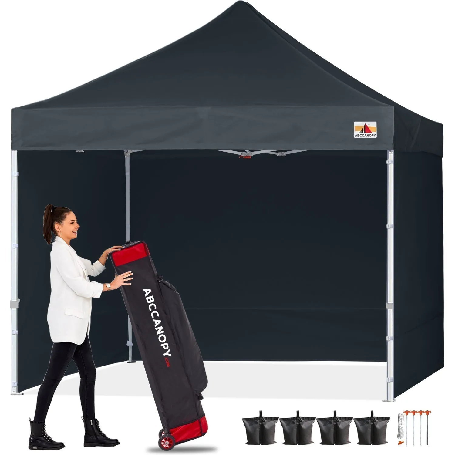 ABCCANOPY S1 Commercial Pop Up 8x8/8x12/8x16 Canopy Tent with Sidewalls