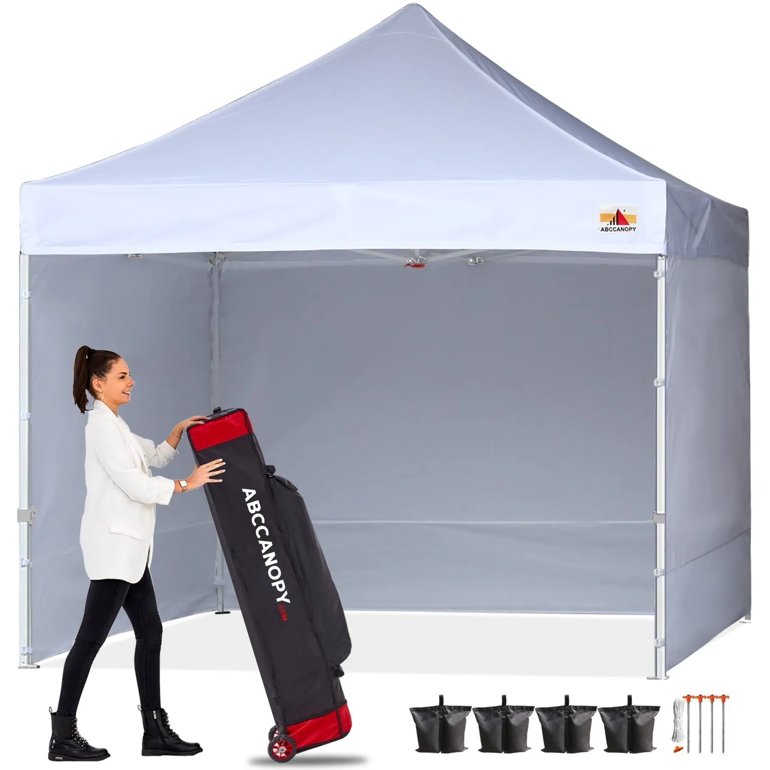 ABCCANOPY S1 Commercial Pop Up 8x8/8x12/8x16 Canopy Tent with Sidewalls