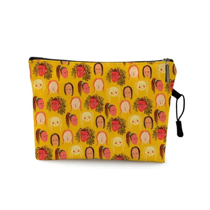 Abstract Print Makeup Storage Bag