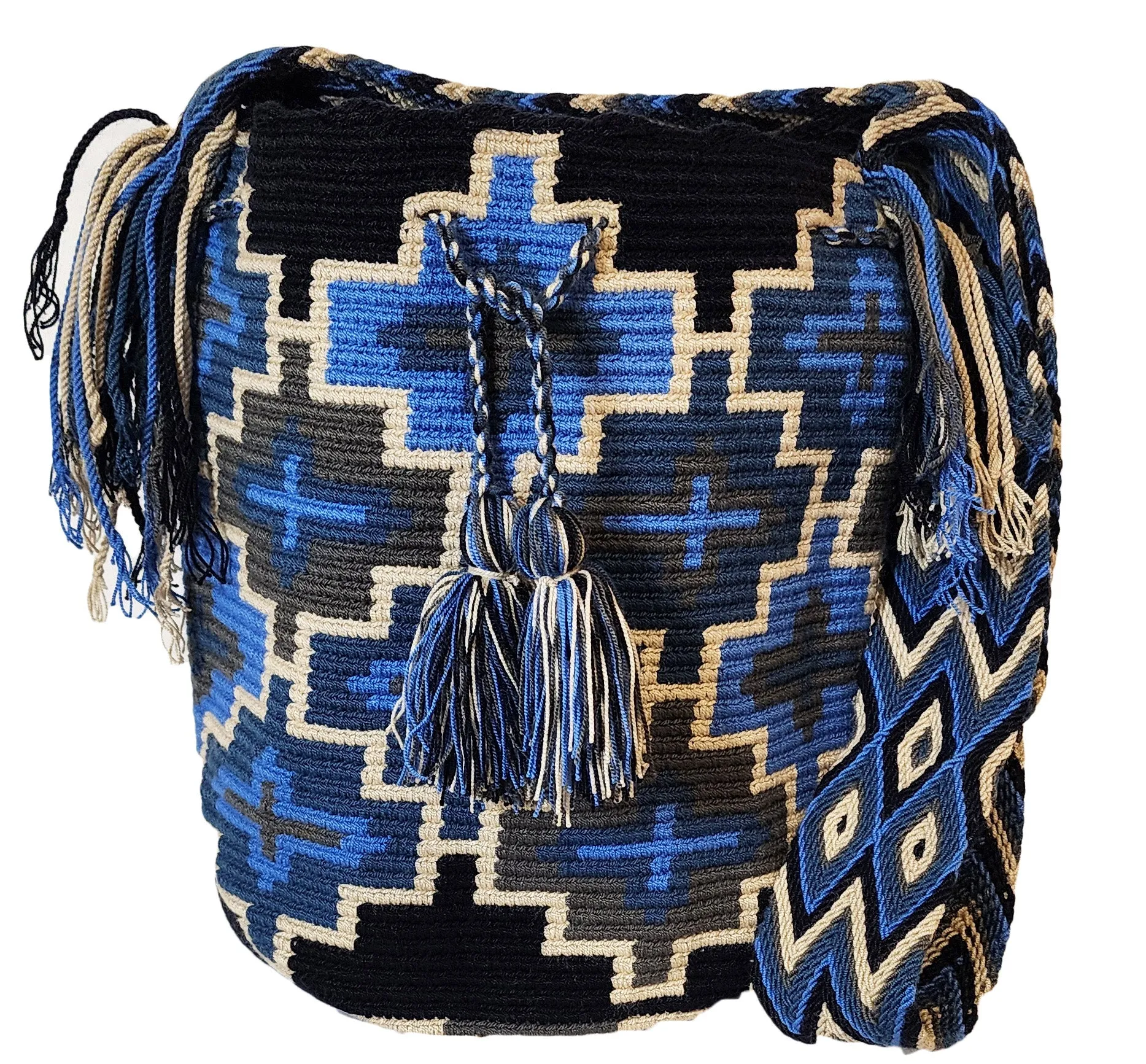 Adley Large Handmade Crochet Wayuu Mochila Bag