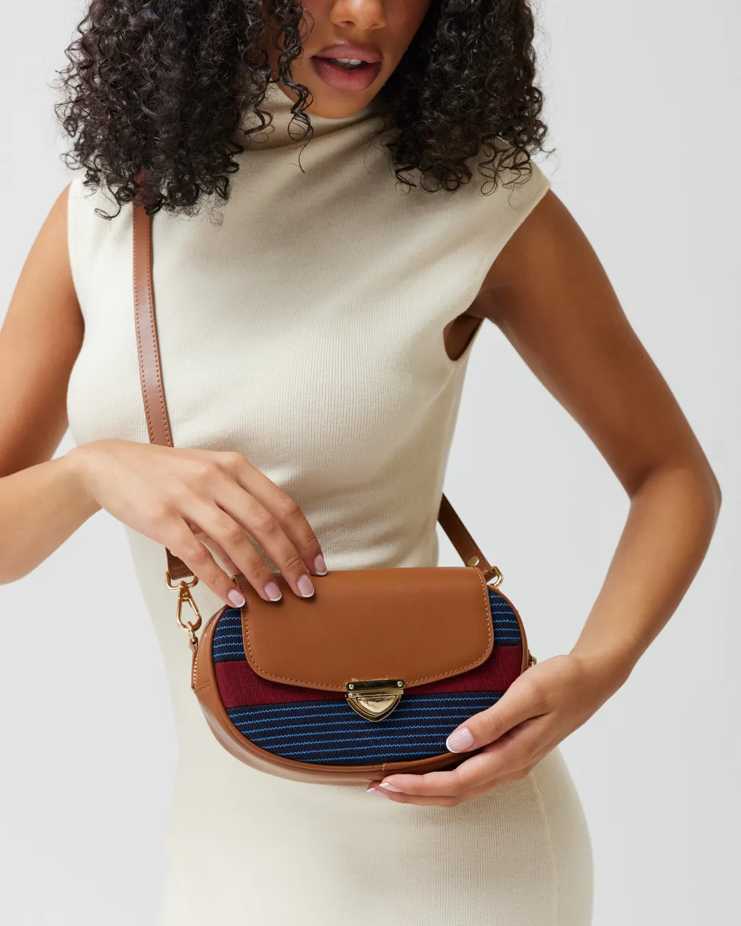 Adunni Belt Bag - Red & Blue