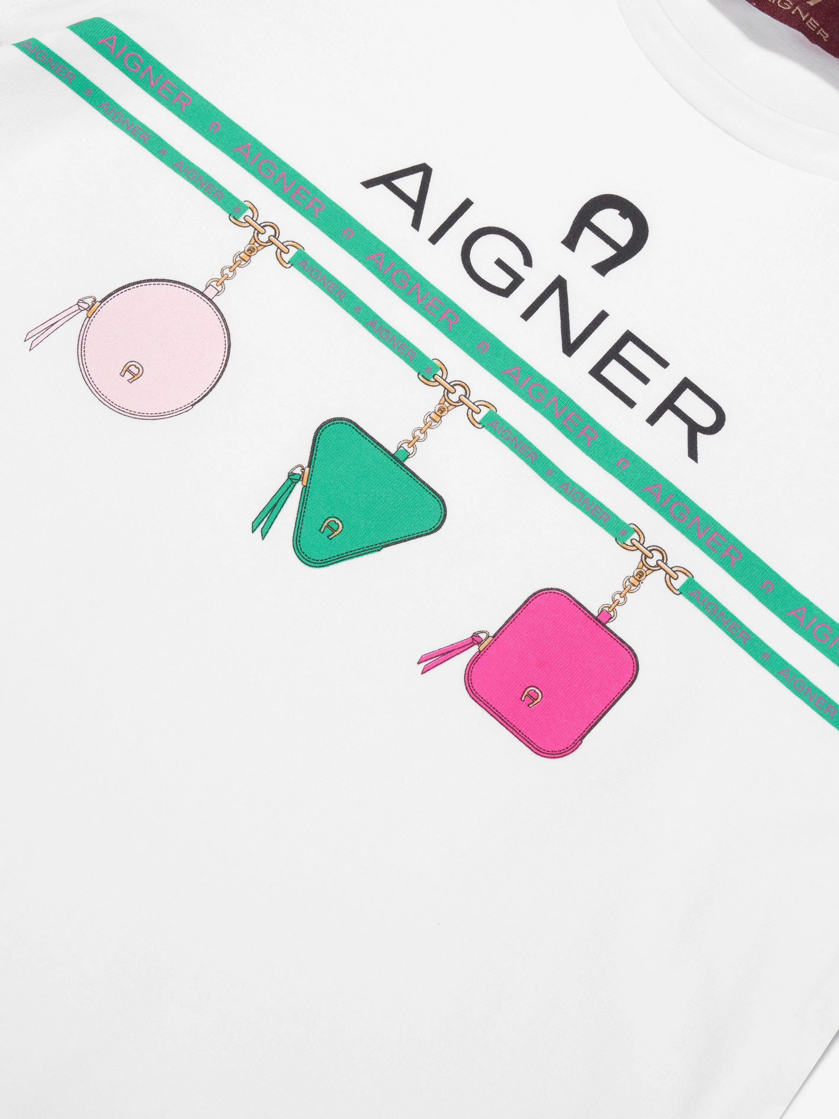 Aigner Girls Logo T-Shirt in White