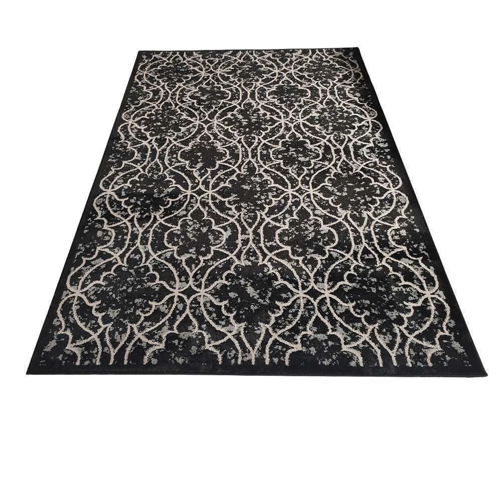 Alina Silent Luxury Rug 160 x 220cm Black