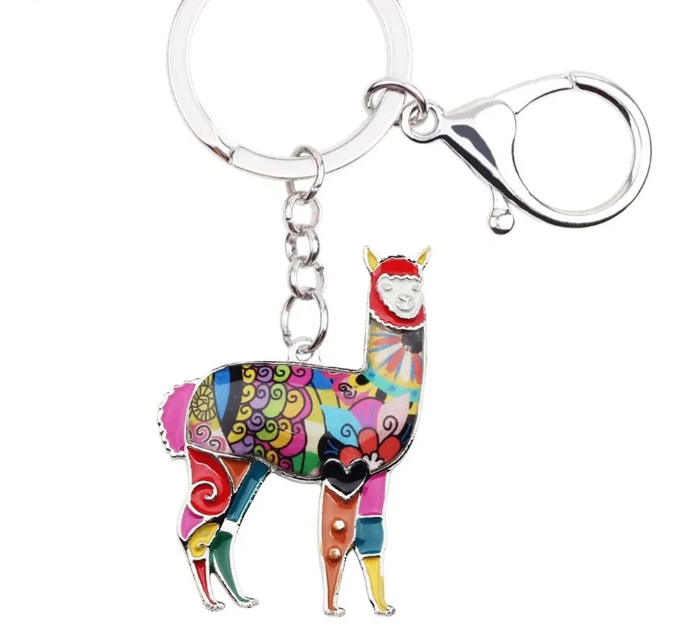 Alpaca Keychain Charm