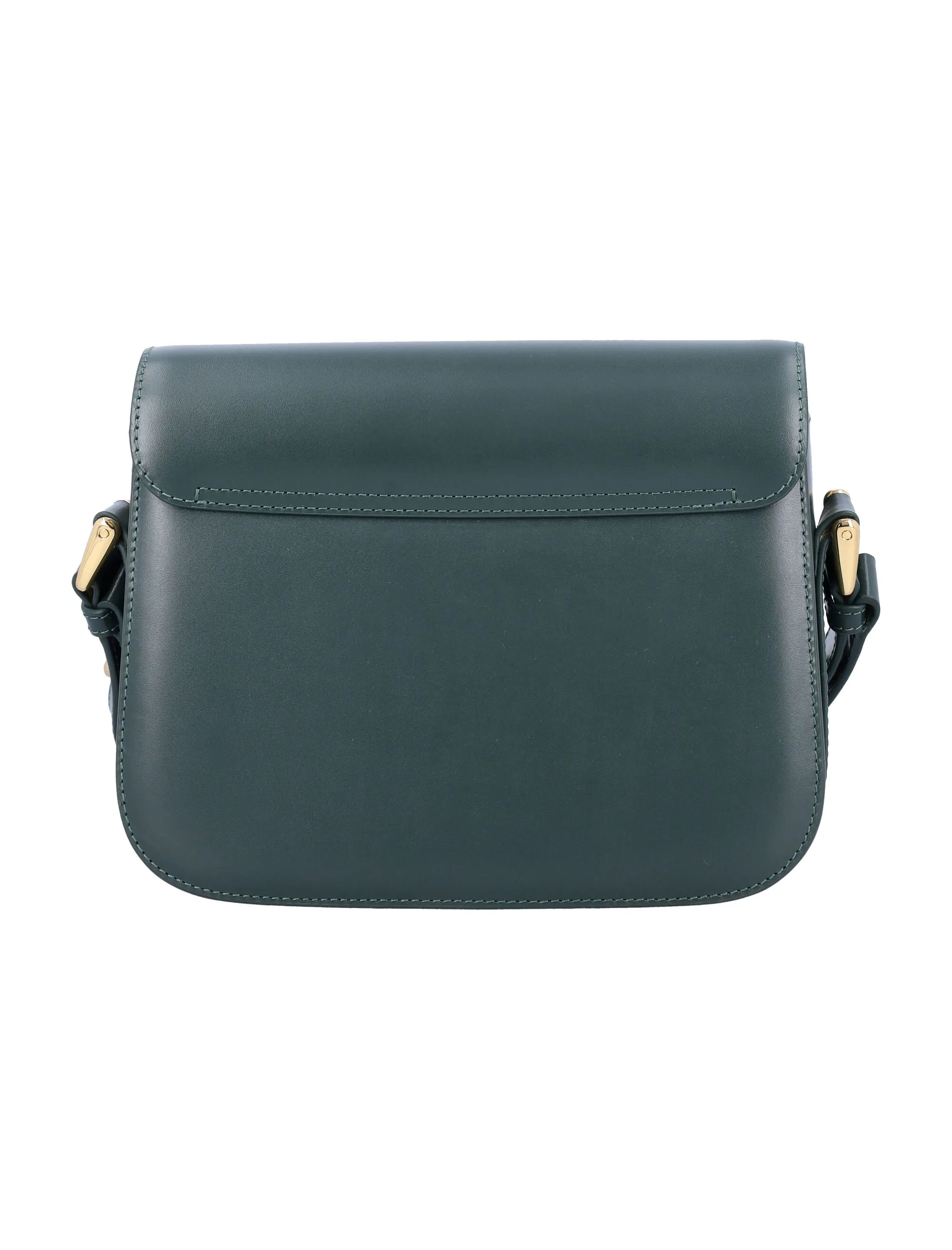 A.P.C. Mini Trapezoidal Handbag with Clasp Closure