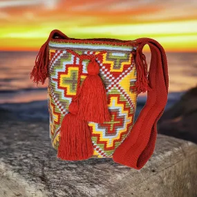 Audrey Large Handmade Crochet Wayuu Mochila Bag