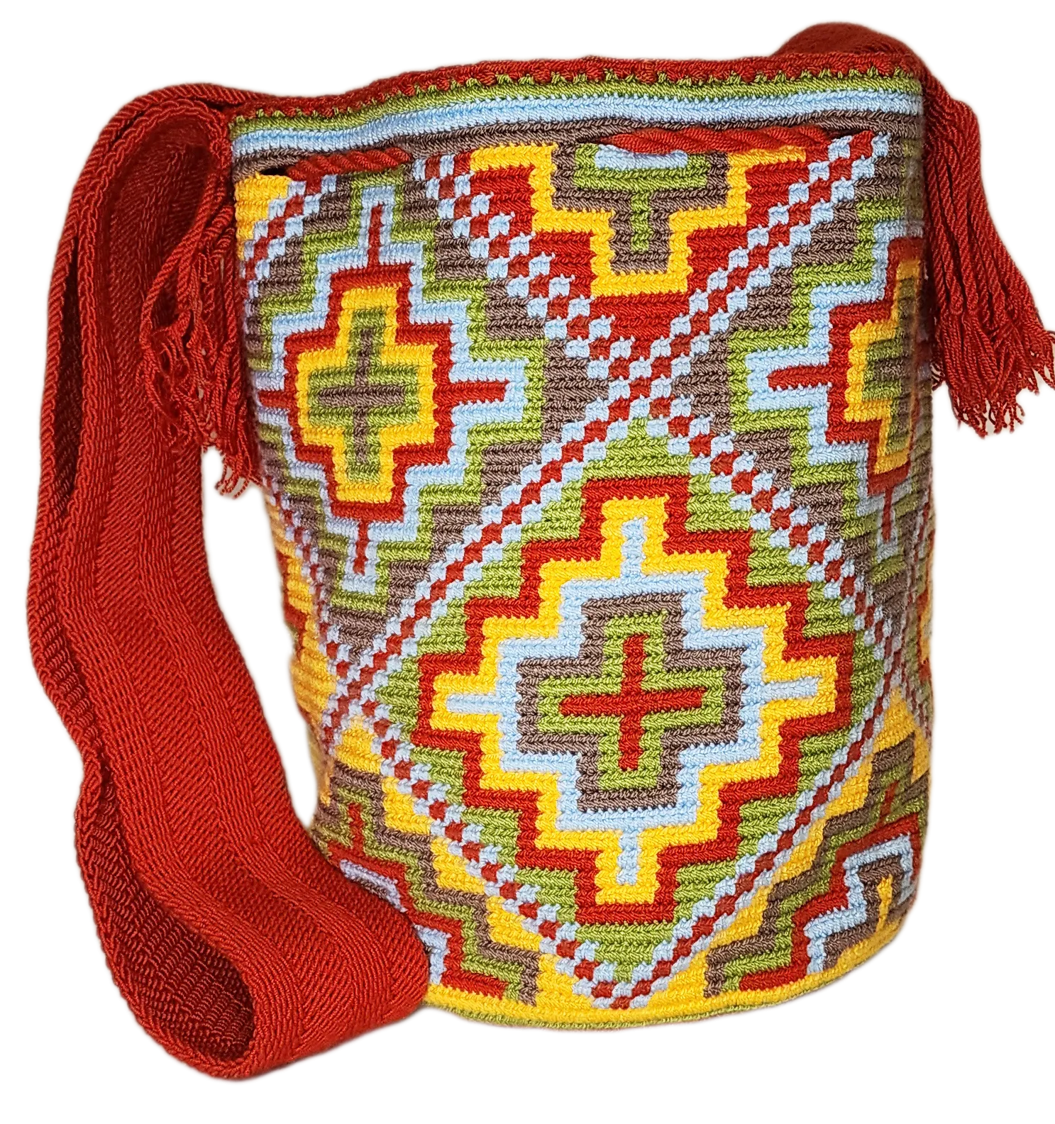 Audrey Large Handmade Crochet Wayuu Mochila Bag