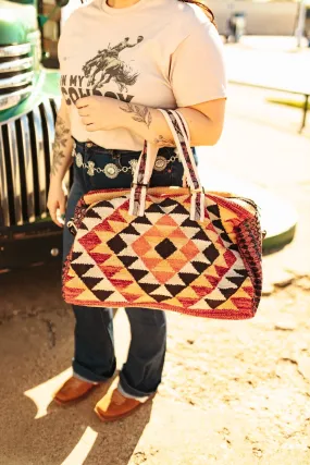 Aztec Duffel Bag - Orange Burst