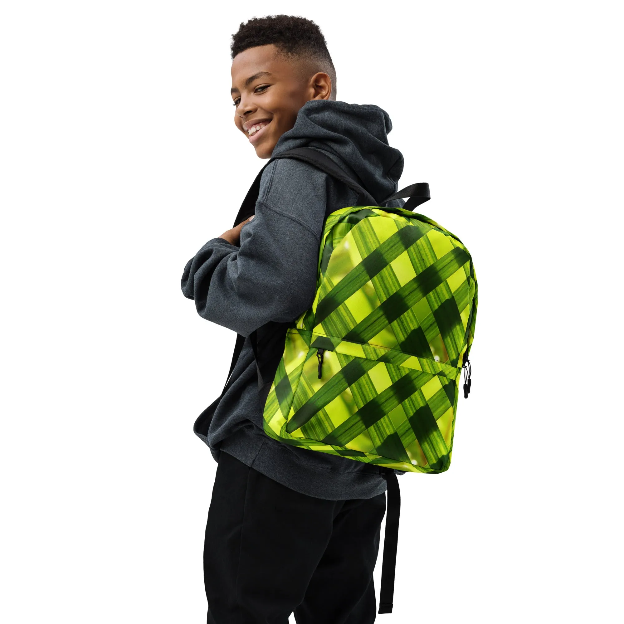 Backpack Grass Green Strips