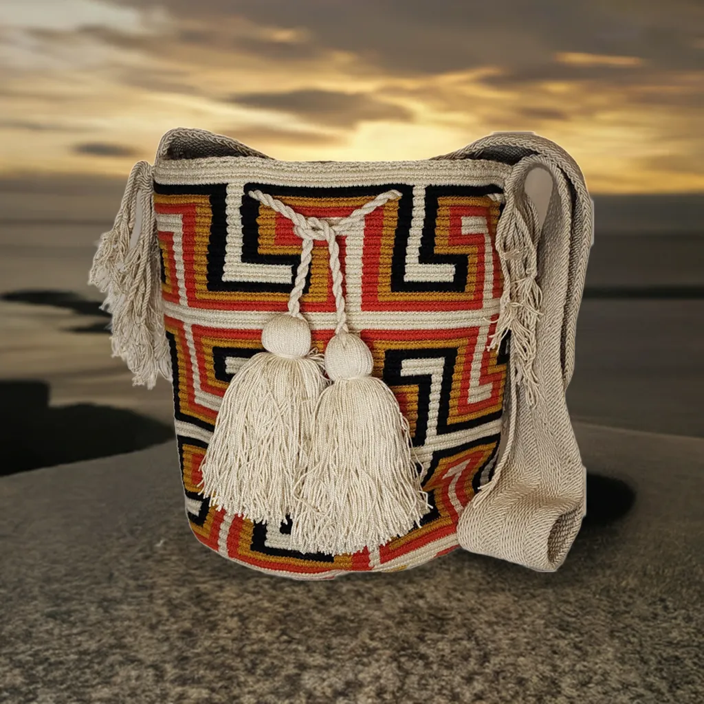 Brooklyn Large Handmade Crochet Wayuu Mochila Bag