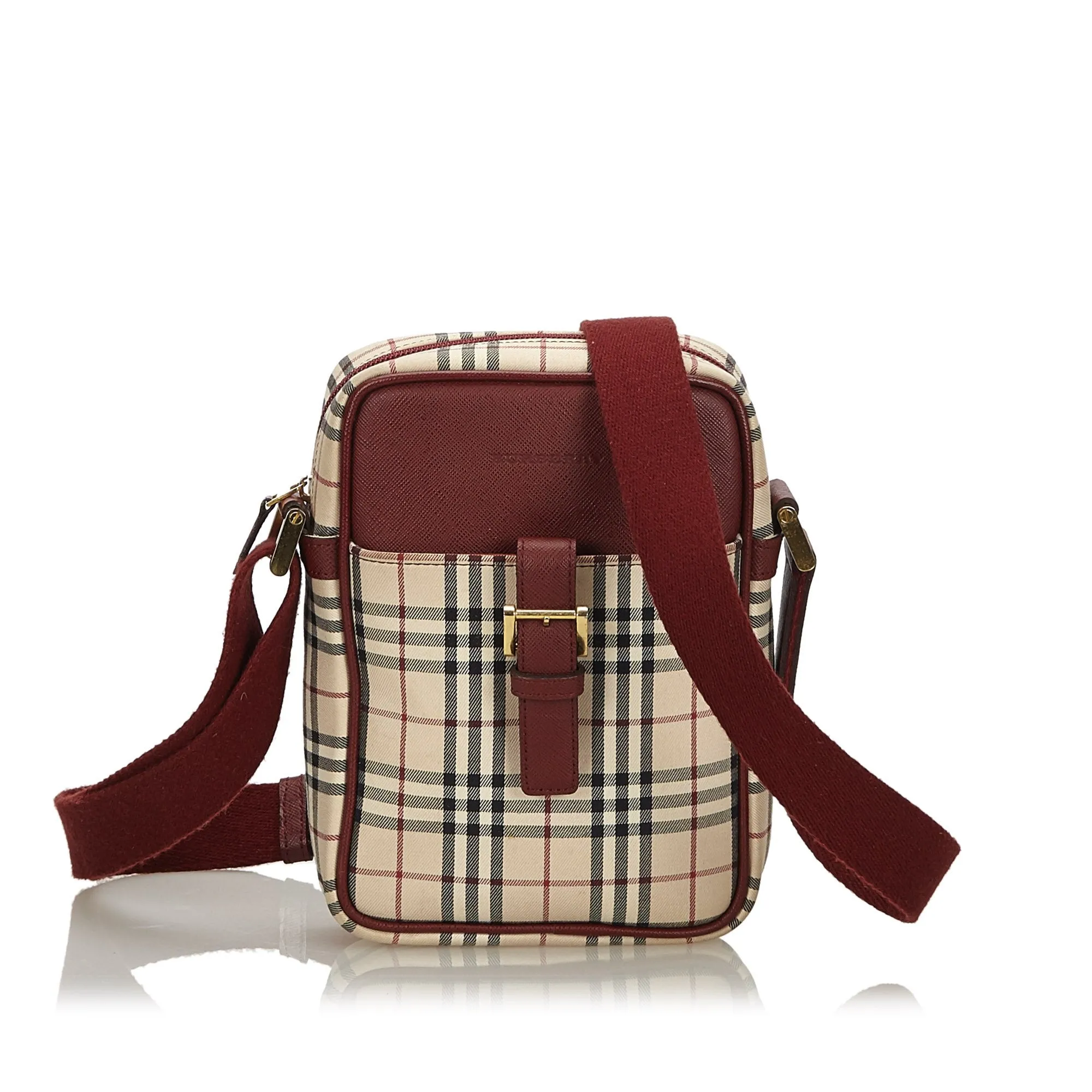 Burberry Brown House Check Canvas Crossbody Bag United Kingdom