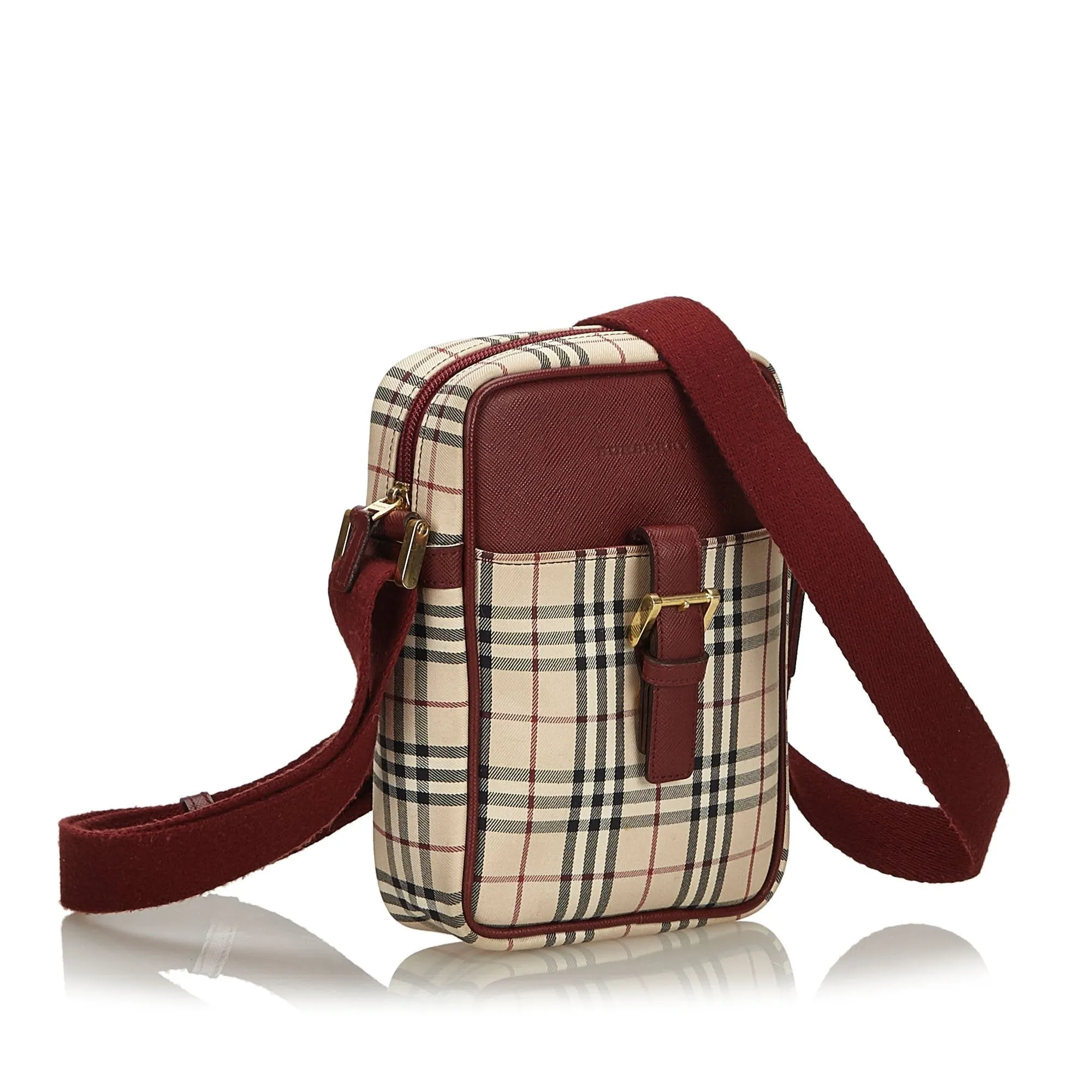 Burberry Brown House Check Canvas Crossbody Bag United Kingdom