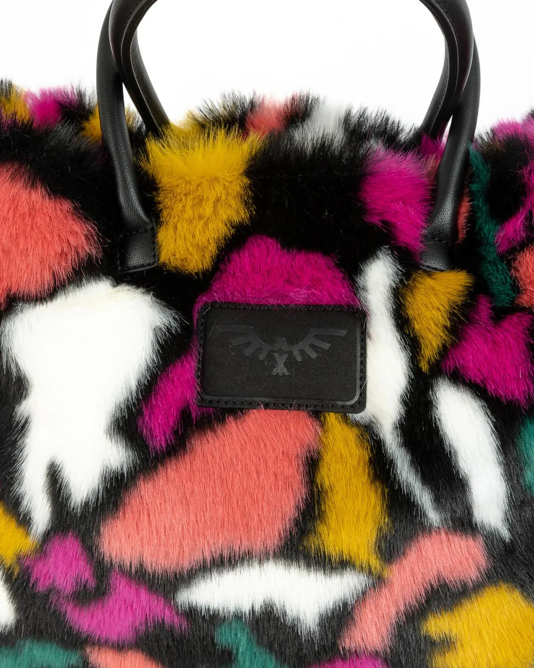 Butterfly Faux Fur Tote Bag