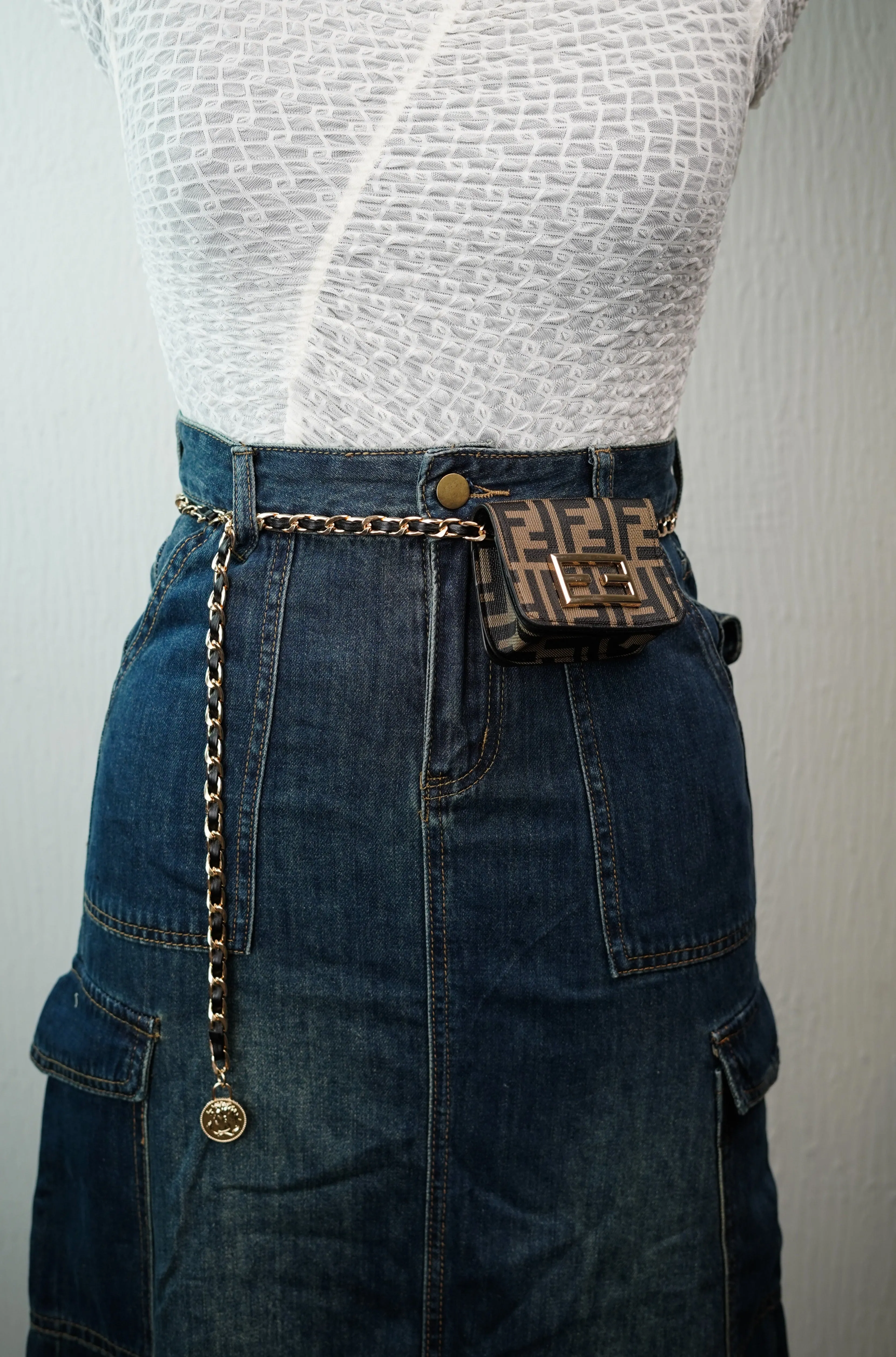 Chain Belt with Mini Bag