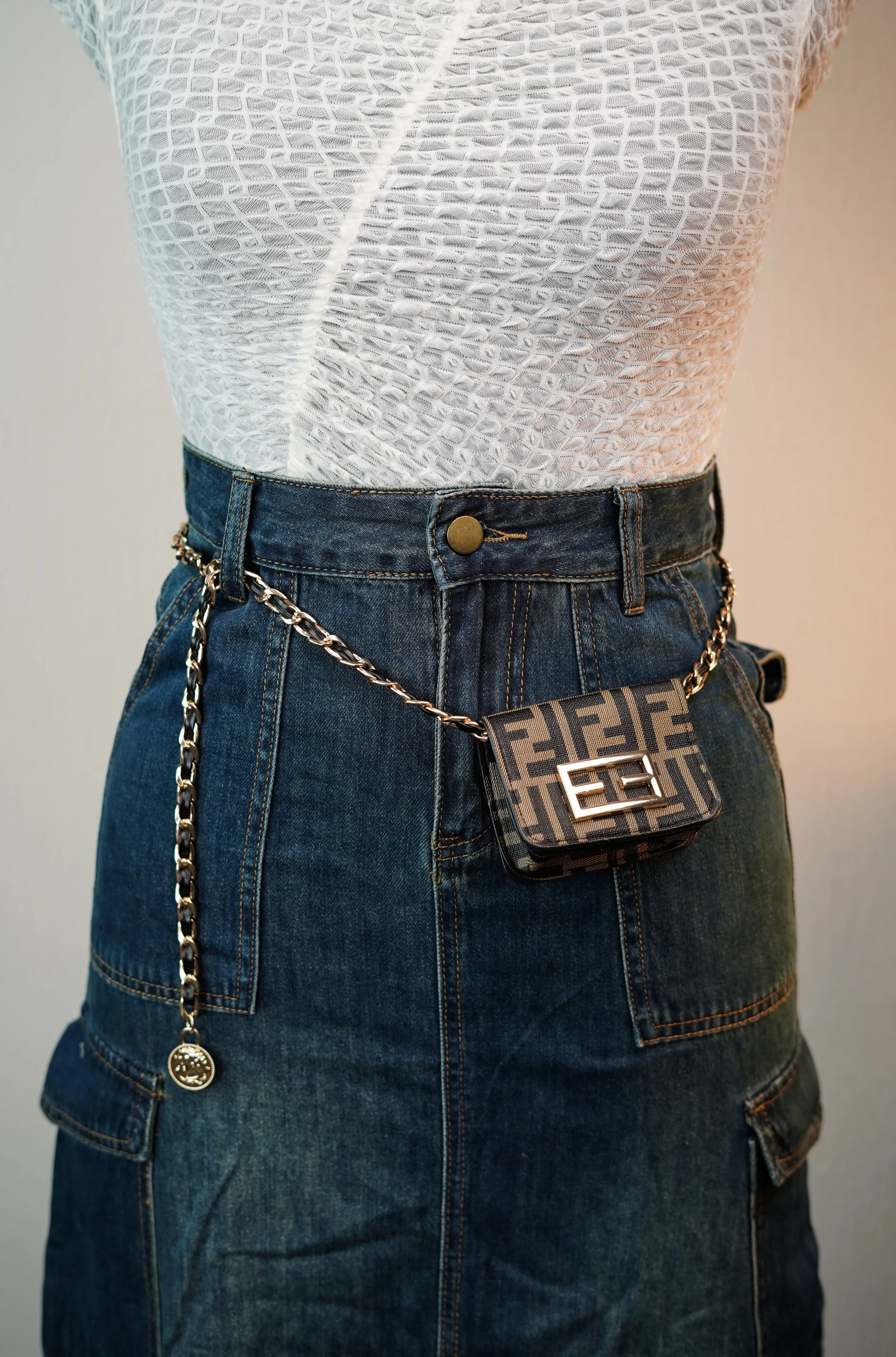 Chain Belt with Mini Bag