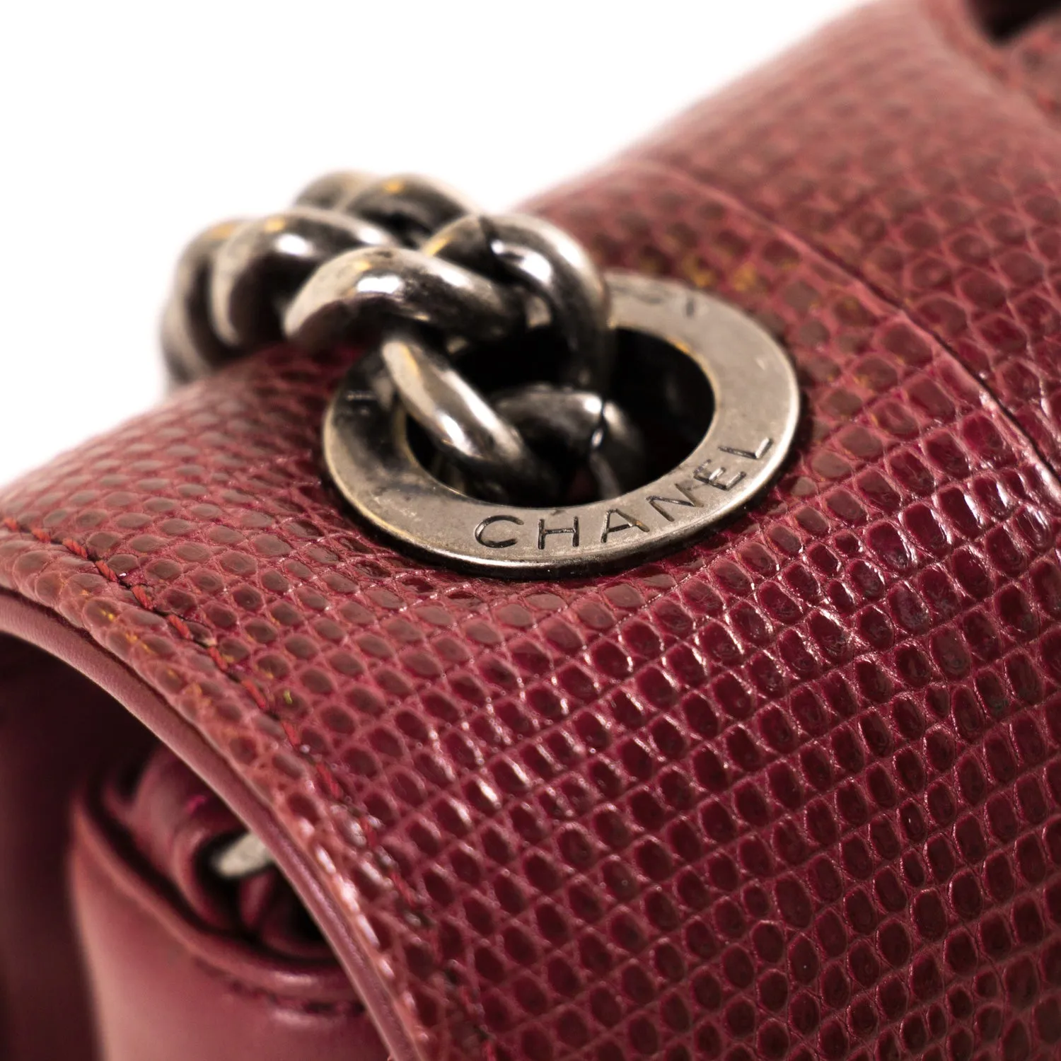 Chanel Lizard Perfect Edge Double Flap Bag