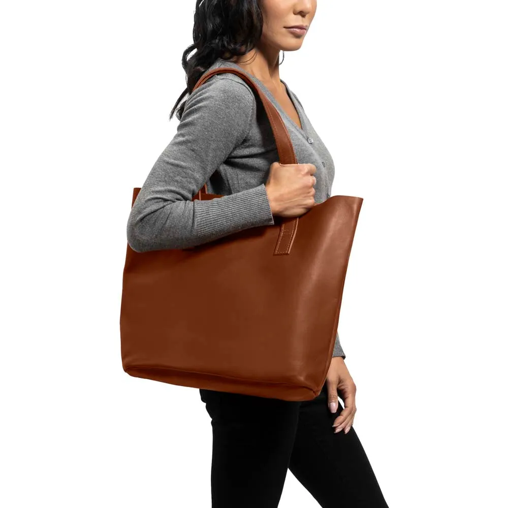 Classic Tote Leather Bag | Honey