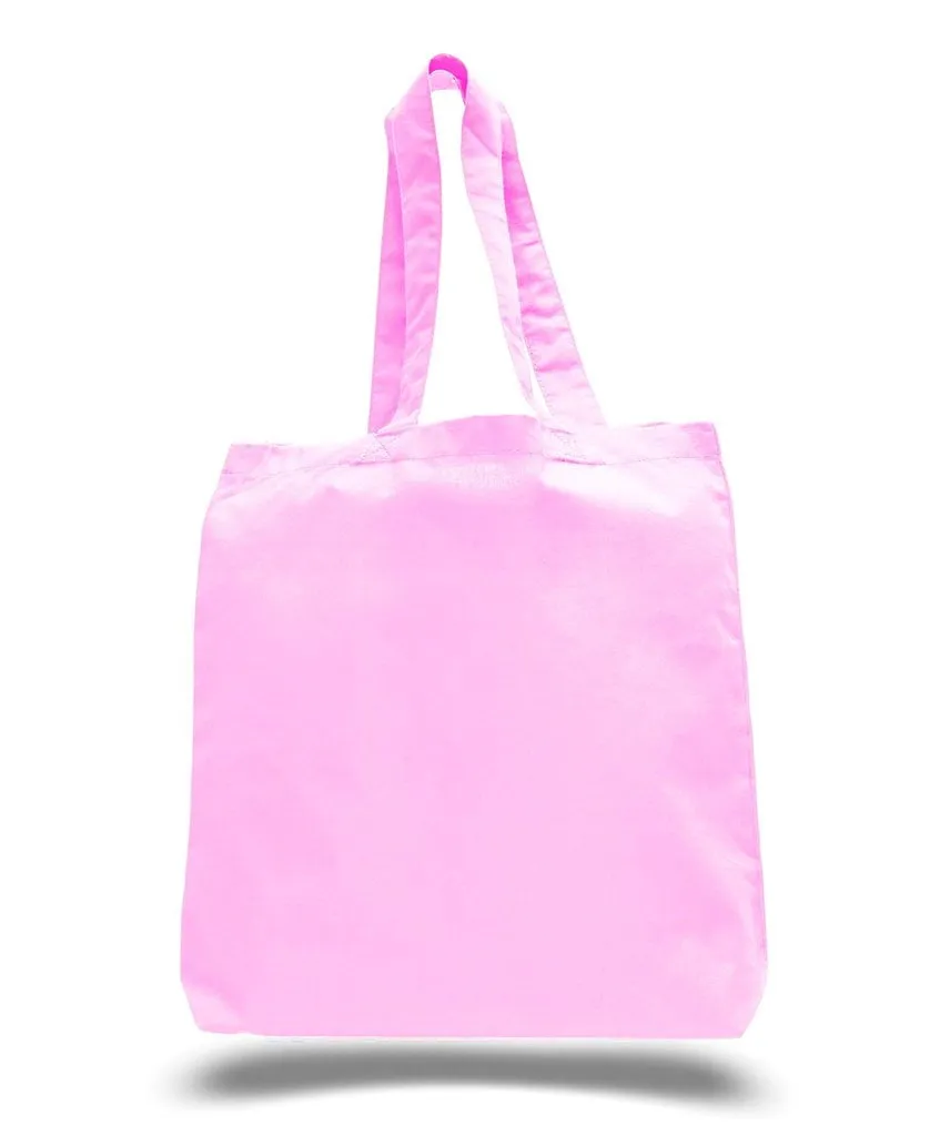 Custom Economical Cotton Tote Bag W/Bottom-Gusset