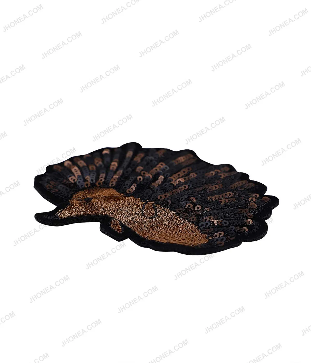 Decorative Hedgehog Porcupine Animal Sequins Patch