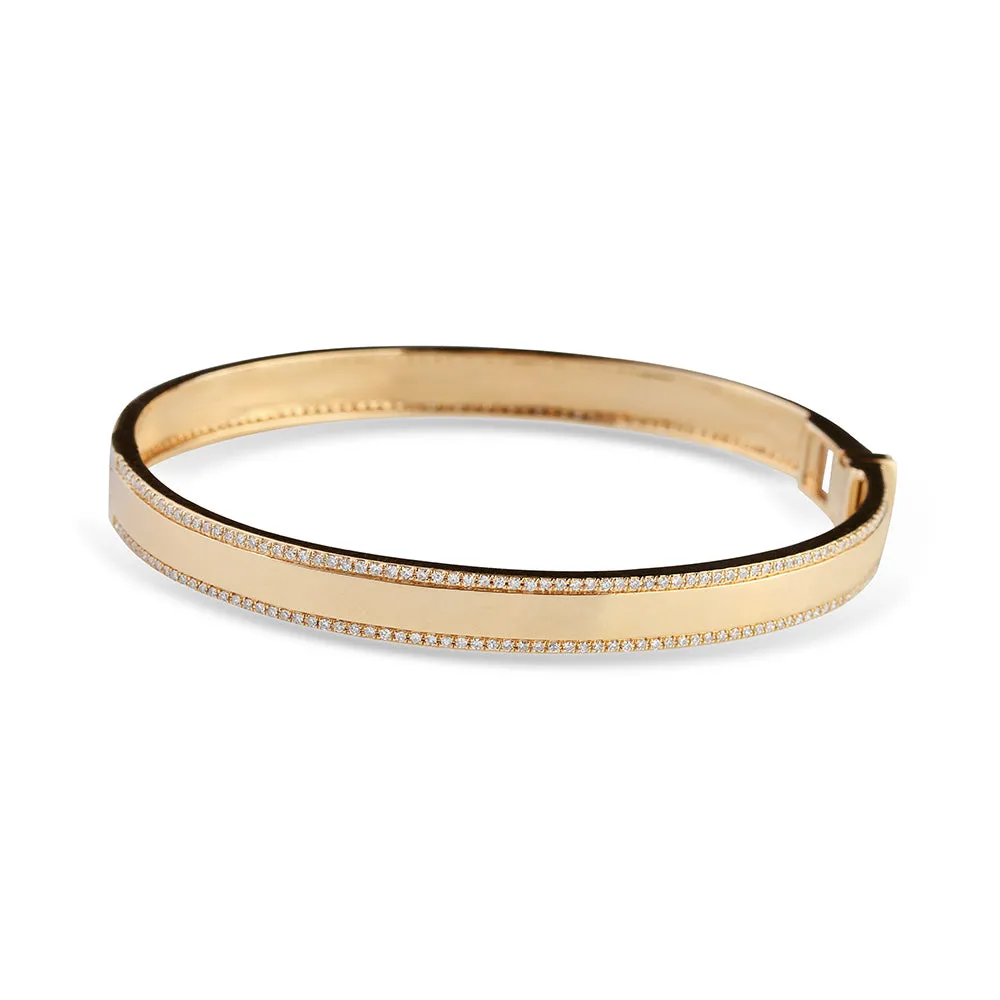 DIAMOND CIGAR BAND BANGLE