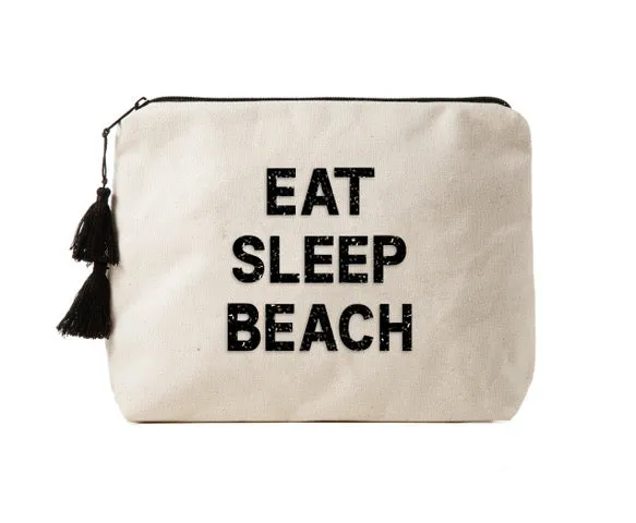 EAT SLEEP BEACH - Crystal Bikini Bag Clutch