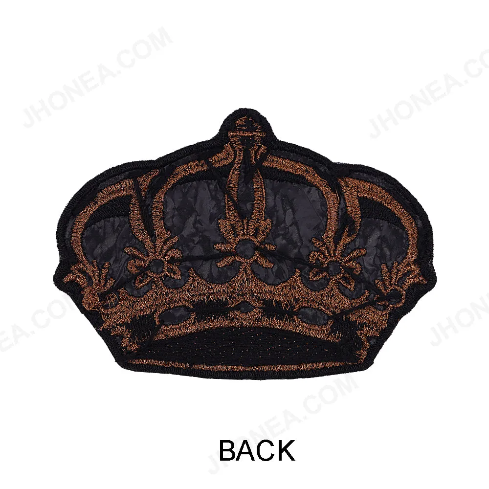 Embroidery Crown Patch for Men/Women/Kids Clothing