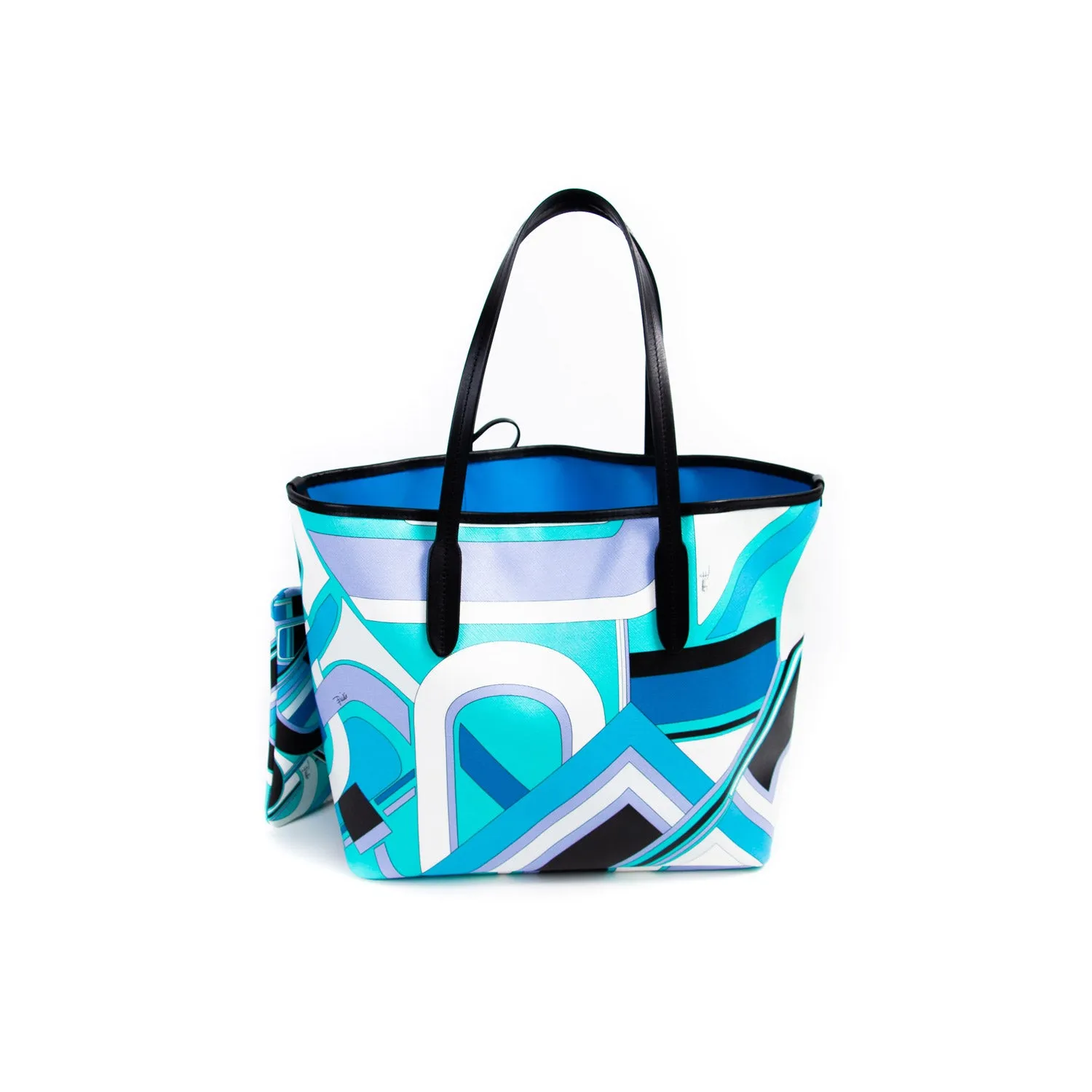 Emilio Pucci Leather Trim Tote Bag