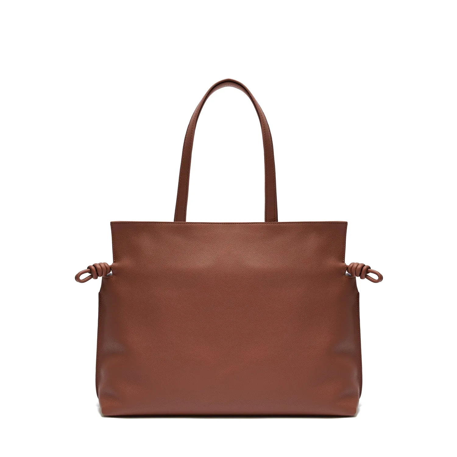 Emma Large Leather Tote Bag, Nutshell