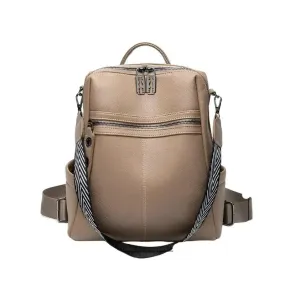 Fashion PU Leather Large School Backpack