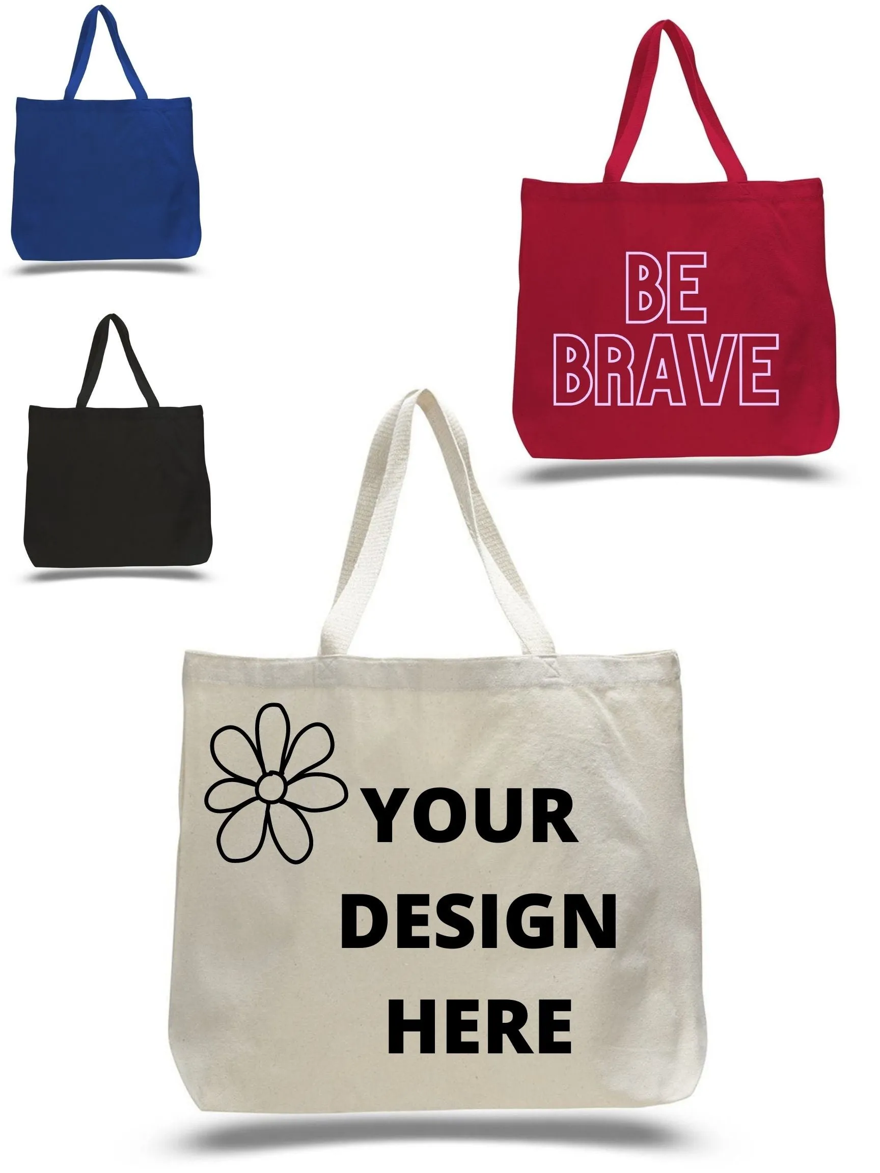 Get Your Hands On The Perfect Custom Canvas Jumbo Tote Bag!