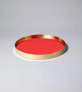 Guld Plattan Vanity Tray - Red