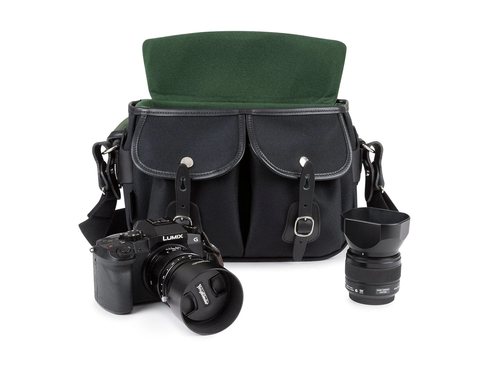 Hadley Small Pro Camera Bag - Black FibreNyte / Black Leather