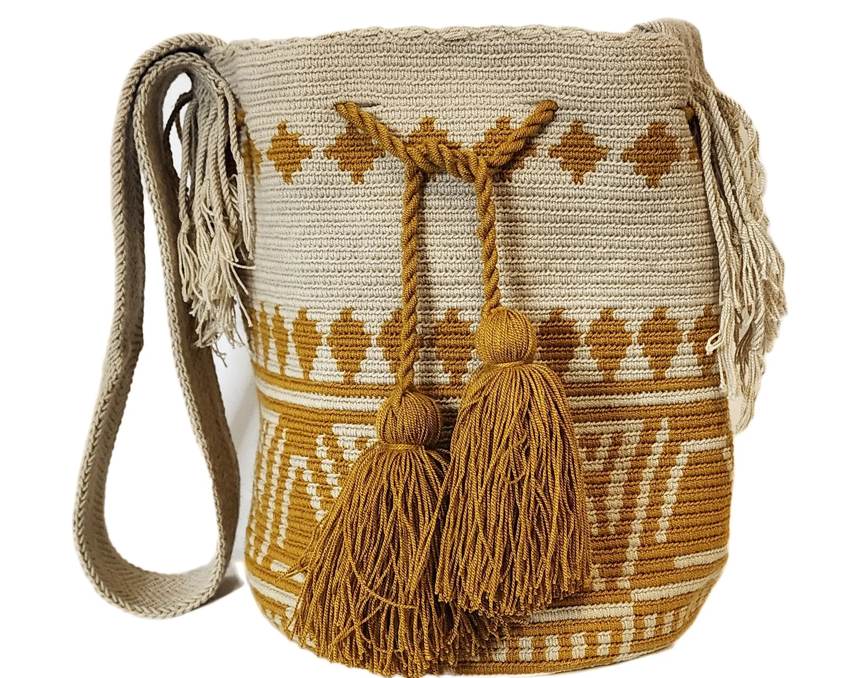 Hanna Large Handmade Crochet Wayuu Mochila Bag