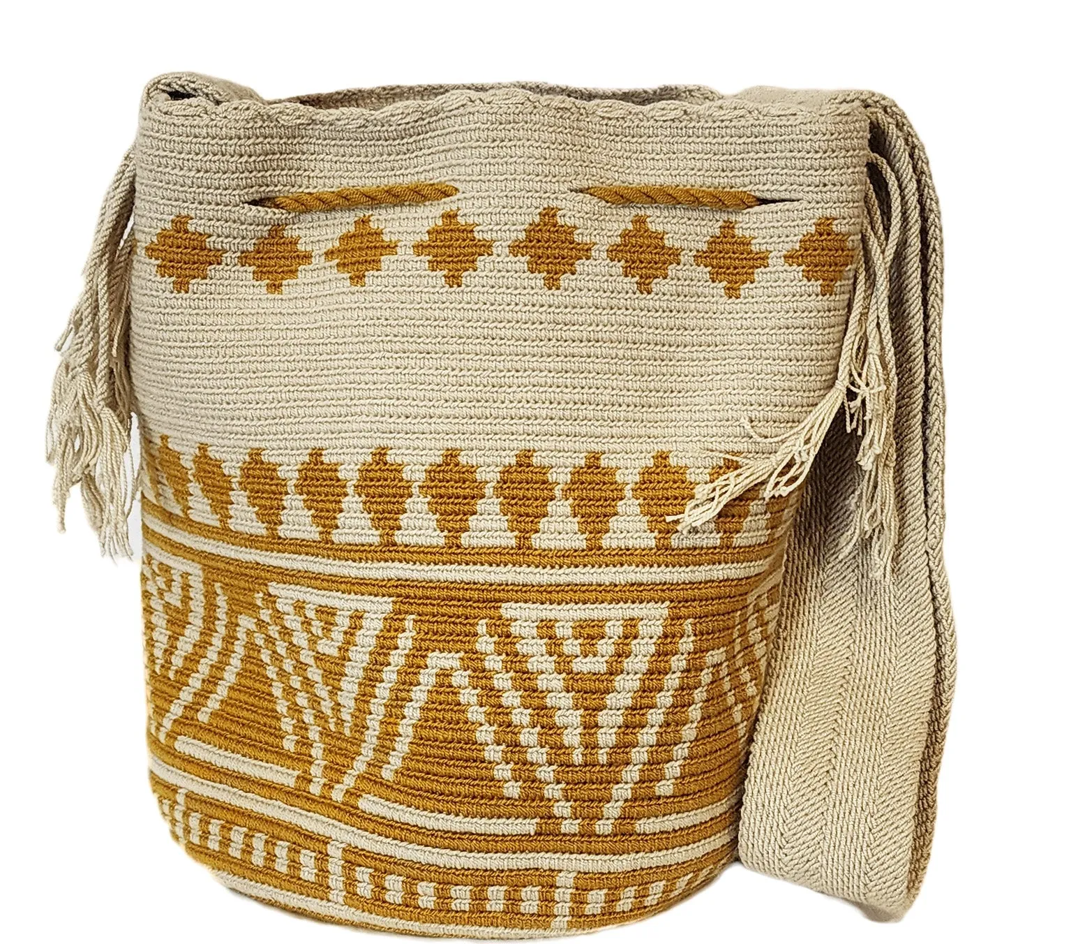 Hanna Large Handmade Crochet Wayuu Mochila Bag