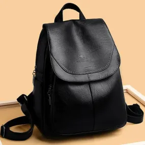 High Quality Soft Leather Women's Backpack