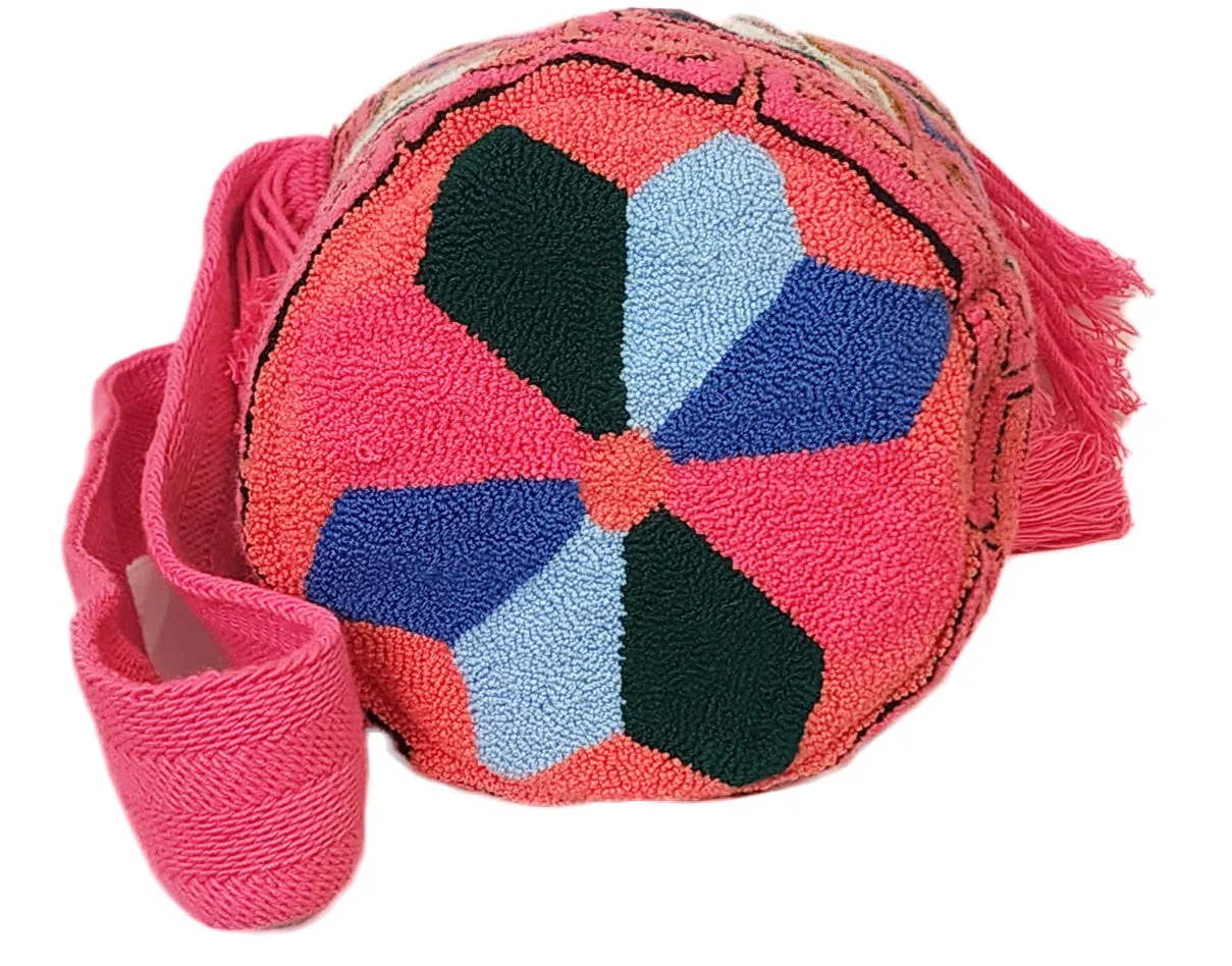 Jaylee Large Handmade Punch-needle Wayuu Mochila Bag