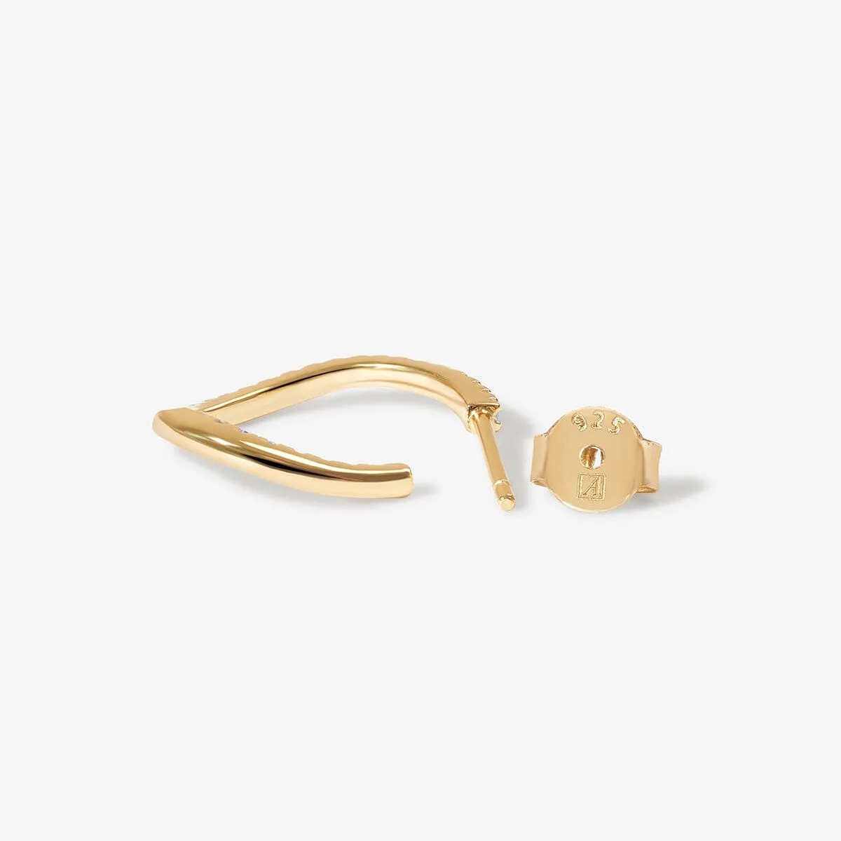 Kaelin wave mini hoop earrings