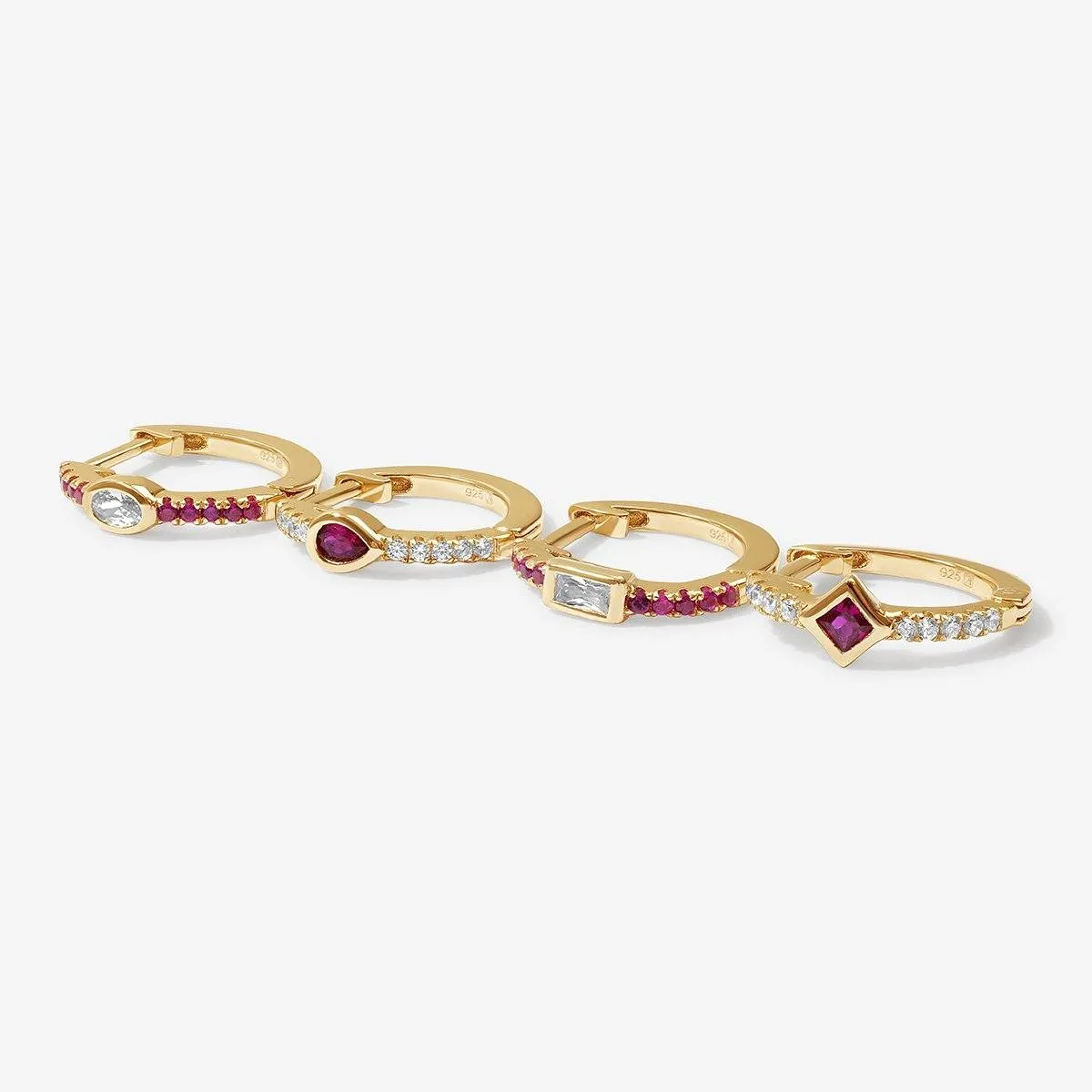 Karon ruby earring set