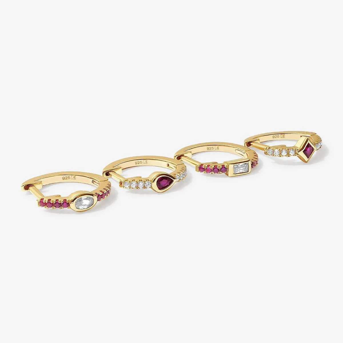 Karon ruby earring set