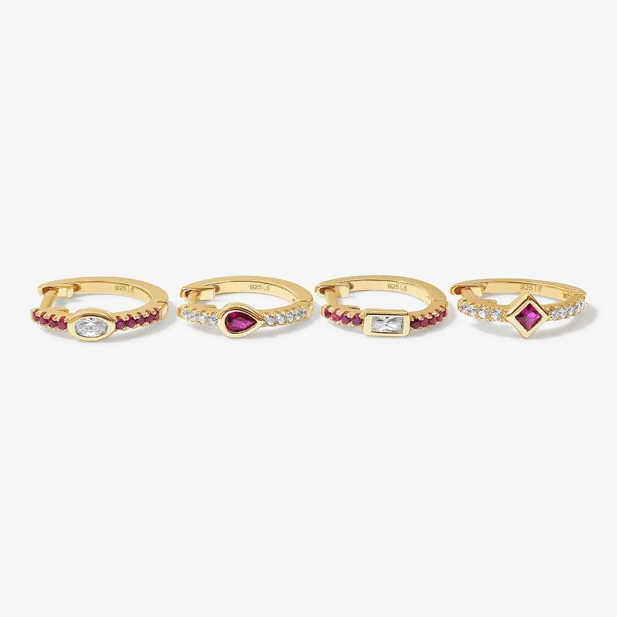 Karon ruby earring set