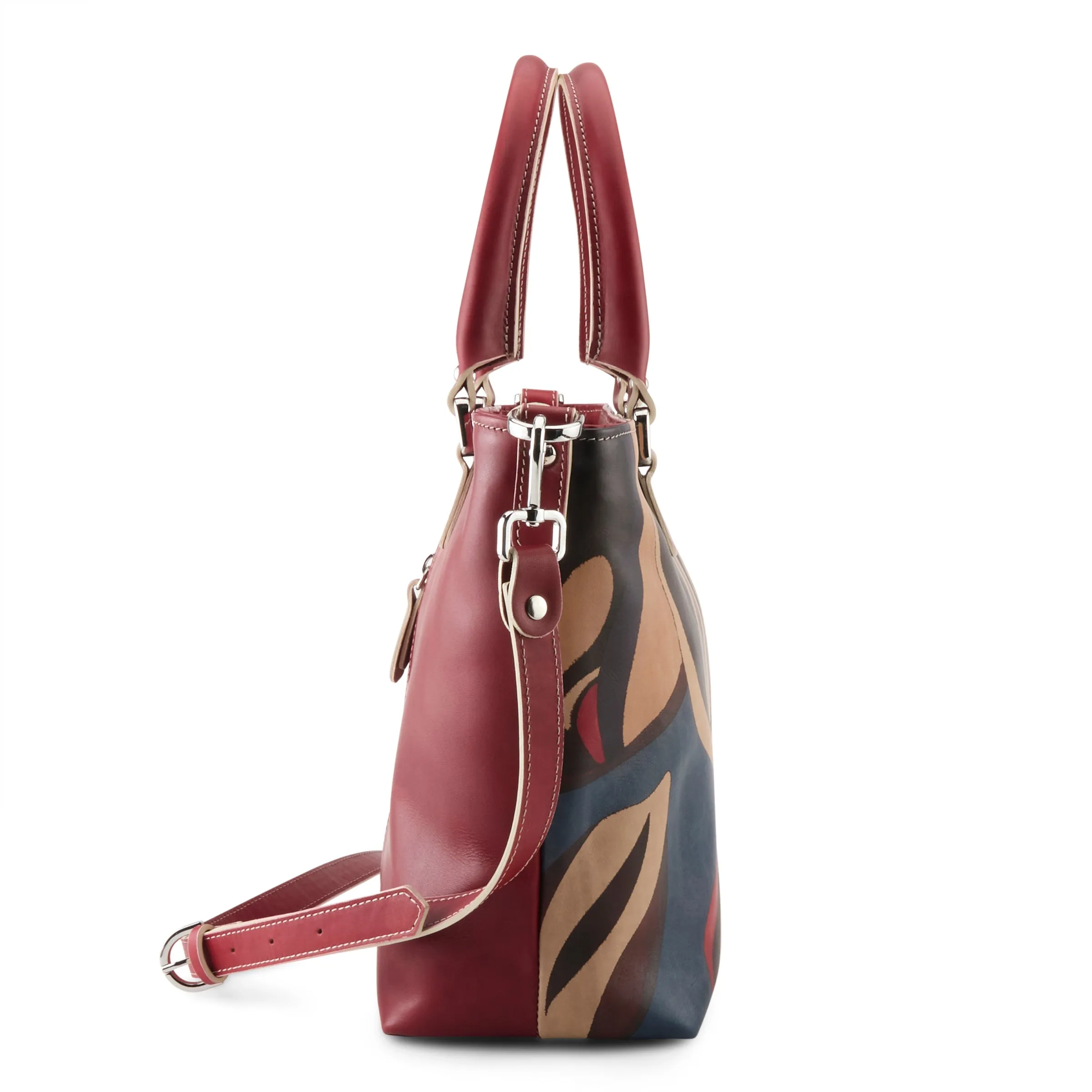 L'ARTISTE HB-FOGLIE ITALIAN LEATHER HANDBAG