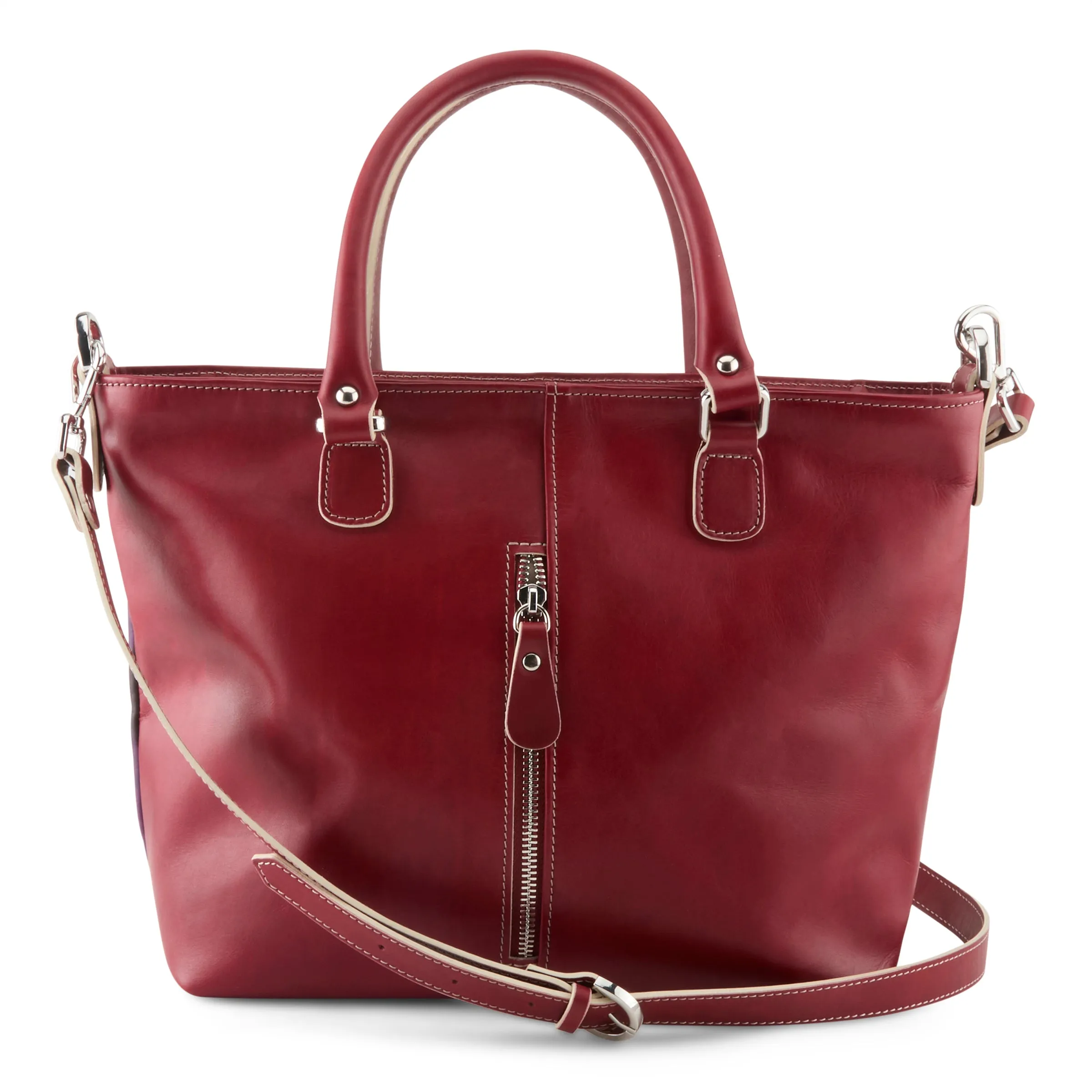 L'ARTISTE HB-FOGLIE ITALIAN LEATHER HANDBAG