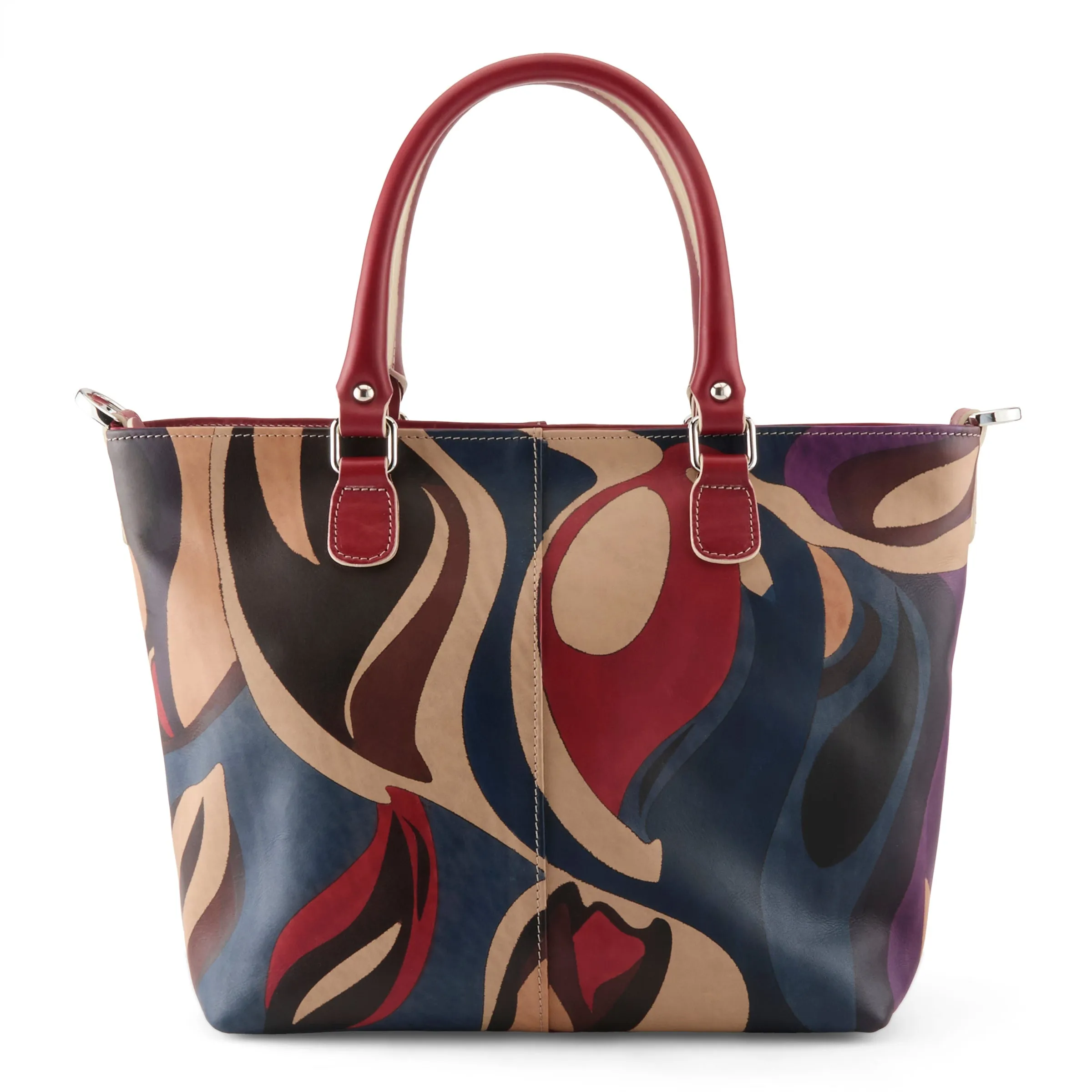 L'ARTISTE HB-FOGLIE ITALIAN LEATHER HANDBAG