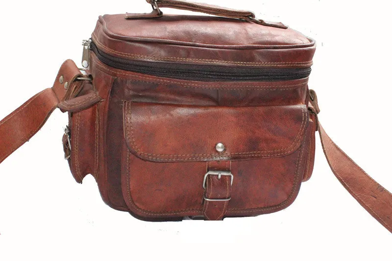 Leather CrossBody Camera Bag