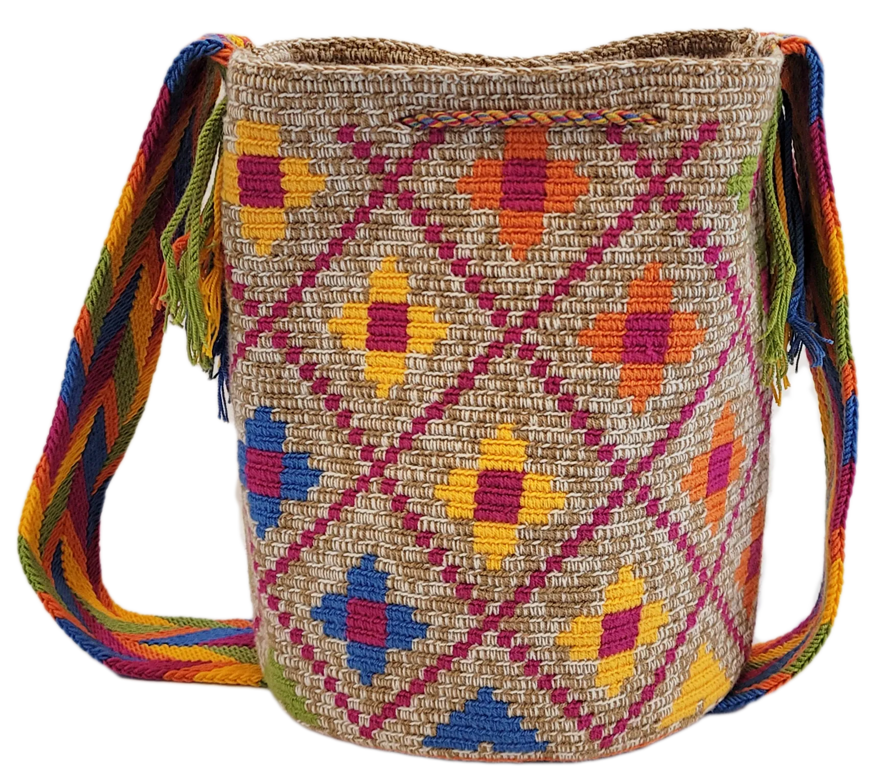 Lydia Large Handmade Crochet Wayuu Mochila Bag